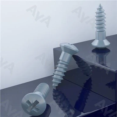 Podniesione wkręty do drewna z łbem stożkowym